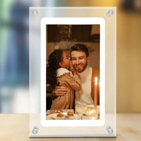 Acrylic Digital Photo Frame Etsy