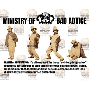 Minimium für schlechte Ratschläge Karte - Alcohol Sobriety Satire (Digitale Karte)