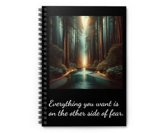 Motivational Spiral Notebook - Inspirational Journal for Dreamers, Gift for Students, Self-Care, Daily Planner, Office Supplies, [...]