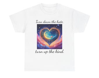 Heartfelt Kindness Tee, Unisex Cotton Shirt, Positive Message T-Shirt, Gift for Friends, Self-Care Apparel, Casual Wear