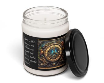 Soy Candle, Inspirational Quote, Relaxation, Meditation - Scented Candle for Home, Yoga, Self-Care - Gift Idea, Aromatherapy, Home Decor,
