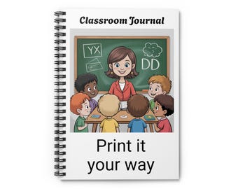 Customizable Personalized Spiral Notebook for School, Notes, and Journaling - Ruled Line, A5 Notebook, Stationery Gift, Diary Journal,