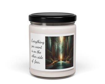 Scented Candle, Peaceful Meditation Candle, Inspirational Candle, Home Decor, Relaxation Candle, Aromatherapy Candle, Gift for Her