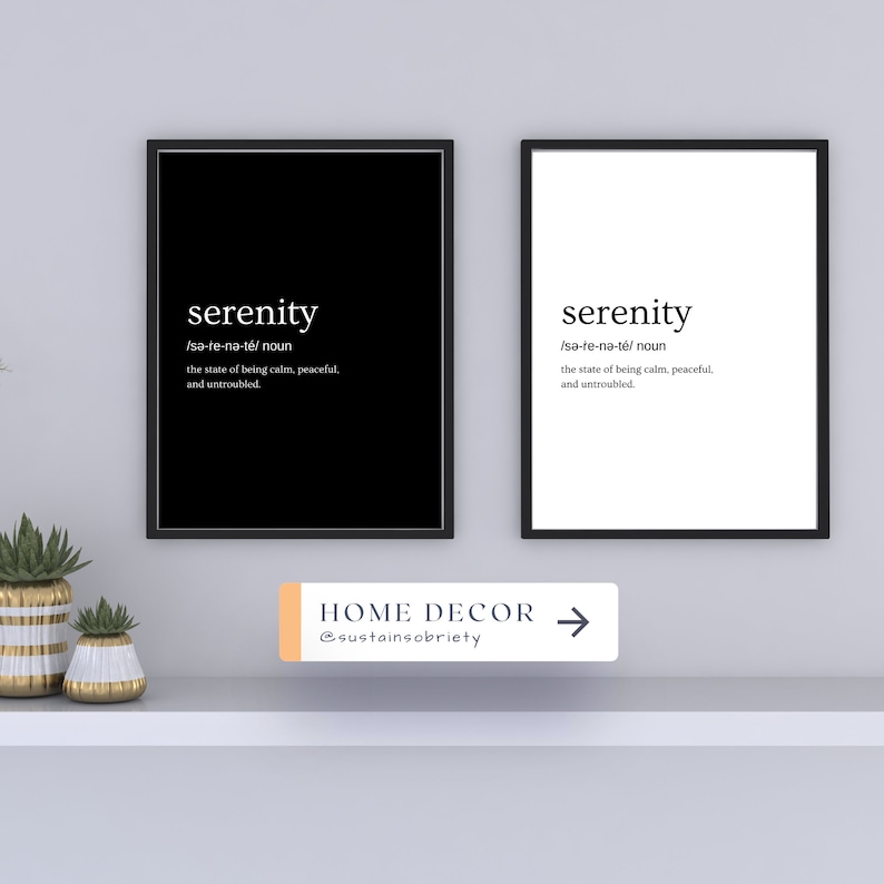 serenity-definition-print-serenity-print-serenity-poster-etsy