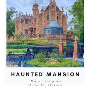 Haunted Mansion (WDW USA) Poster im Polaroid Style