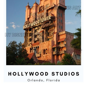 Hollywood Studios Poster Polaroid Style