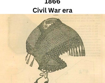 1866 Civil War Era Crochet Sontag Pattern