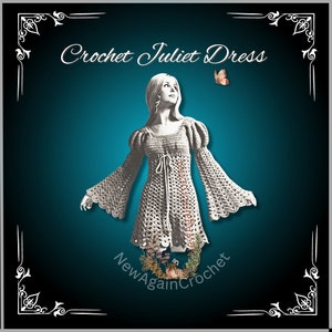 Crochet ** WITH VIDEO TUTORIAL**  The Juliet Dress, Vintage crochet, retro dress