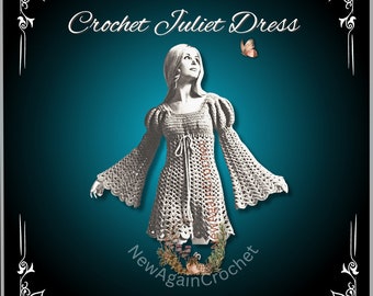 Crochet ** WITH VIDEO TUTORIAL**  The Juliet Dress, Vintage crochet, retro dress