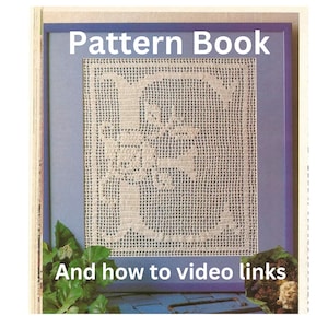 Vintage Crochet Alphabet Wall Art Pattern Book