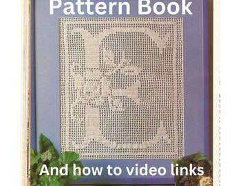 Vintage Crochet Alphabet Wall Art Pattern Book