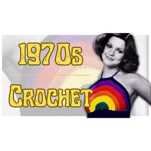 Patrón exclusivo de top de crochet estilo vintage de los años 70