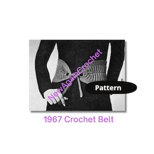 Crochet 1967 Retro Belt Pattern