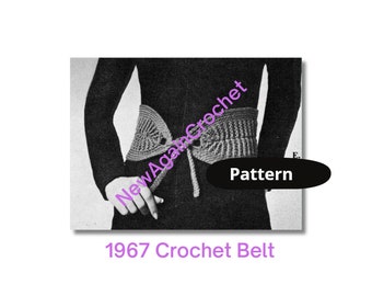 Crochet 1967 Retro Belt Pattern