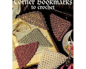 Vintage Crochet Corner Bookmarks Pattern book