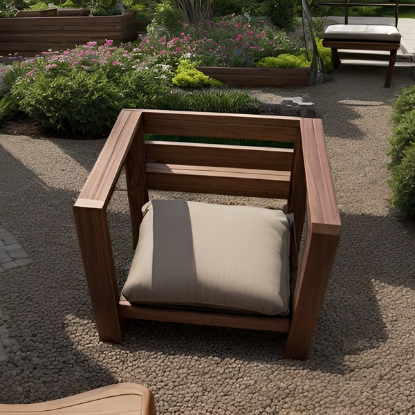 Outdoor chair Diy Plan Pdf File | Modern chair outdoor | woodworking plan | Woodworking projects for beginners | patio furniture