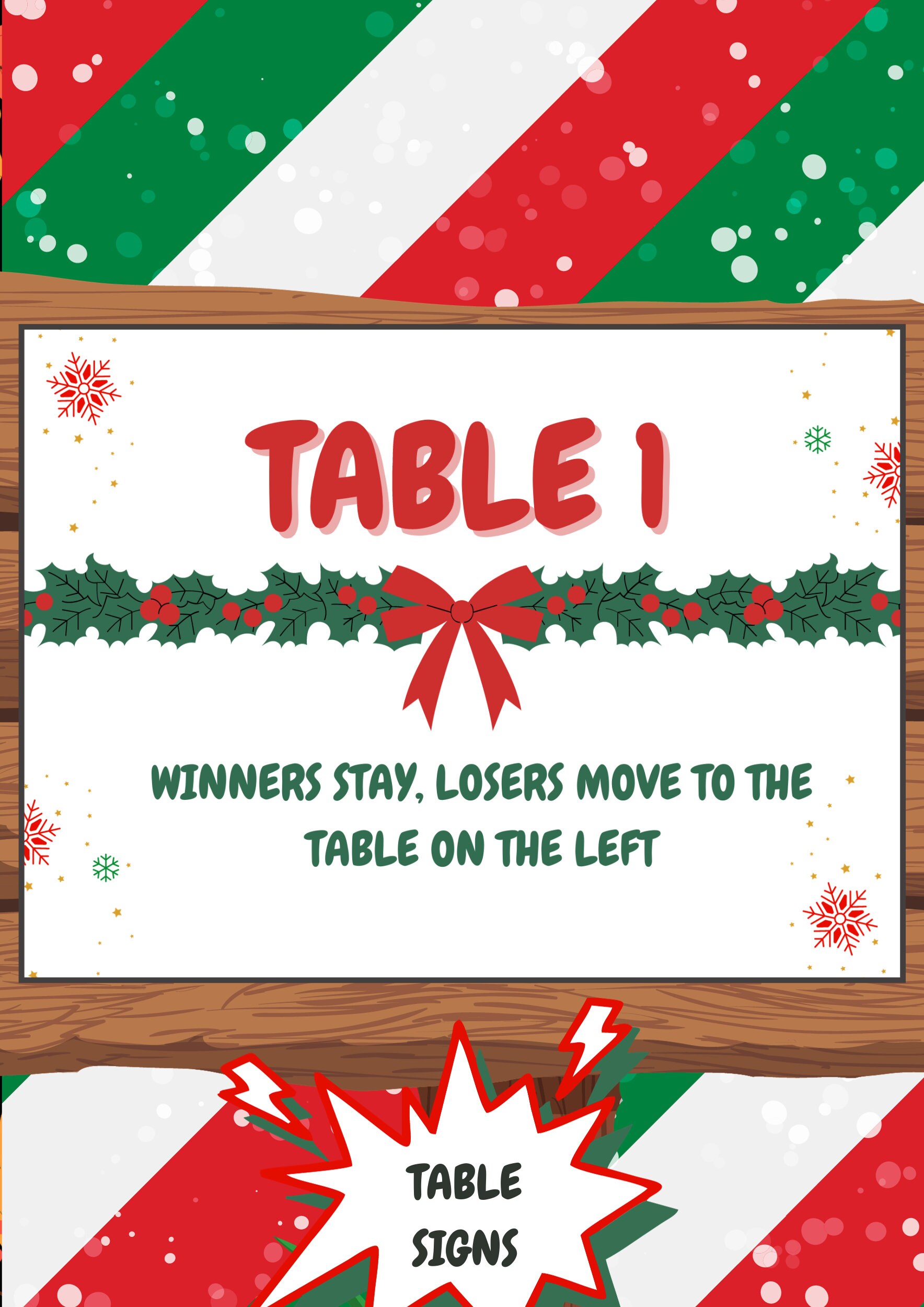 Christmas Bunco Printable Bundle, Winter Bundle, Bunco Themes, Bunco ...