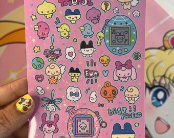 Tamagotchi Friends Sticker Sheet