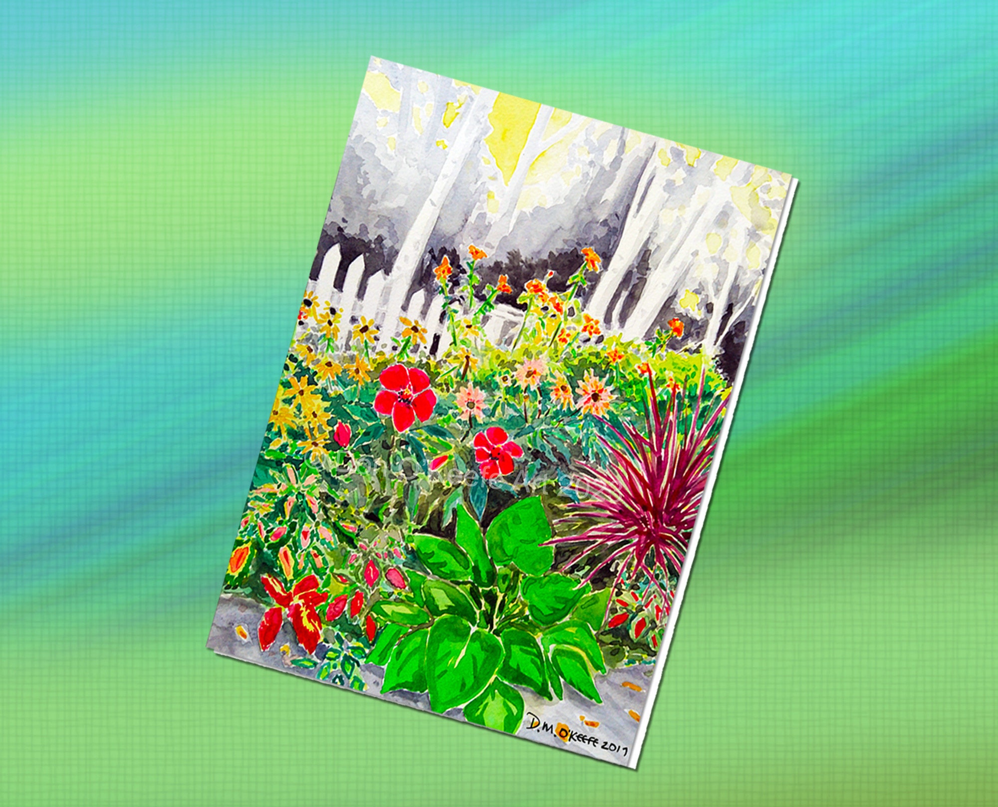 Floral Variety Set of 4 | 5”x7” Folded Blank Note Cards With Envelopes ...
