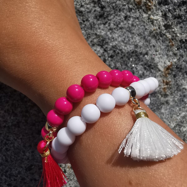 Wickelarmband mit Tassel | Sommer Armband | Ibiza Armband