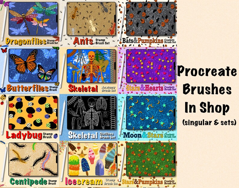 Vibrant Gradient Aesthetic Hex Code Color Palette Set Procreate Swatch