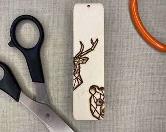 Wood-burned Custom Bookmark