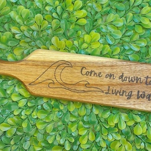Wood-Burned Small Decorative Paddle