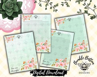 You Are Beautiful US Letter Size Stationery Set