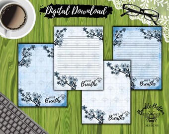 Just Breathe US Letter Size Stationery Set