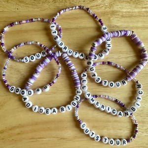 Olivia Rodrigo Bracelets | Guts Bracelet | Sour Bracelet | Guts | Olivia Rodrigo Gift | Olivia Rodrigo Friendship Bracelet | Brutal Olivia