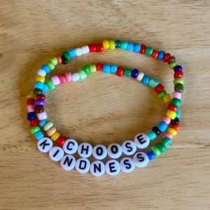 Choose Kindness Bracelet Bundle | Choose Kindness| Positive Vibes Bracelet Bundle  | Friendship Bracelets | Be Kind | Mental Health