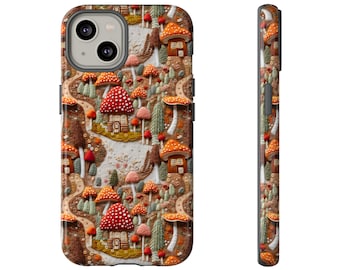 Toadstool Hollow Cottagecore Mushroom Phone Case | Cute Fall Aesthetic Phone Cover | iPhone | Pixel | Samsung