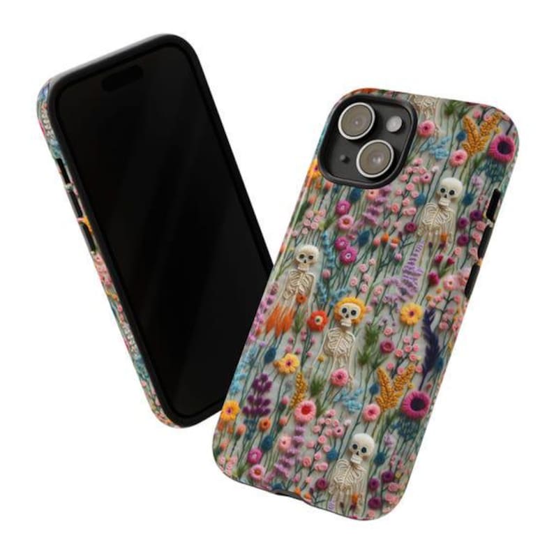 Floral Skeleton Phone Case Flower Skeleton Phone Case Skeleton iPhone