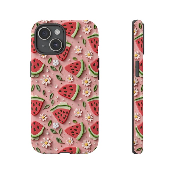 Super Nice Watermelon Slice Phone Case | Spring and Summer Fresh Juicy Watermelon Fruit Phone Cover | iPhone | Pixel | Samsung