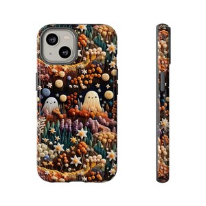 Not Quite Spooky Happy Garden Ghosts Phone Case | Cute Halloween Spooky Season Phone Cover | iPhone | Pixel | Samsung