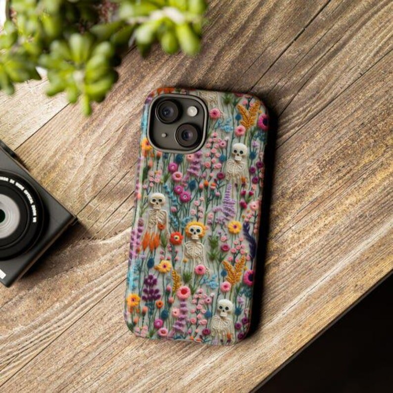 Floral Skeleton Phone Case Flower Skeleton Phone Case Skeleton iPhone