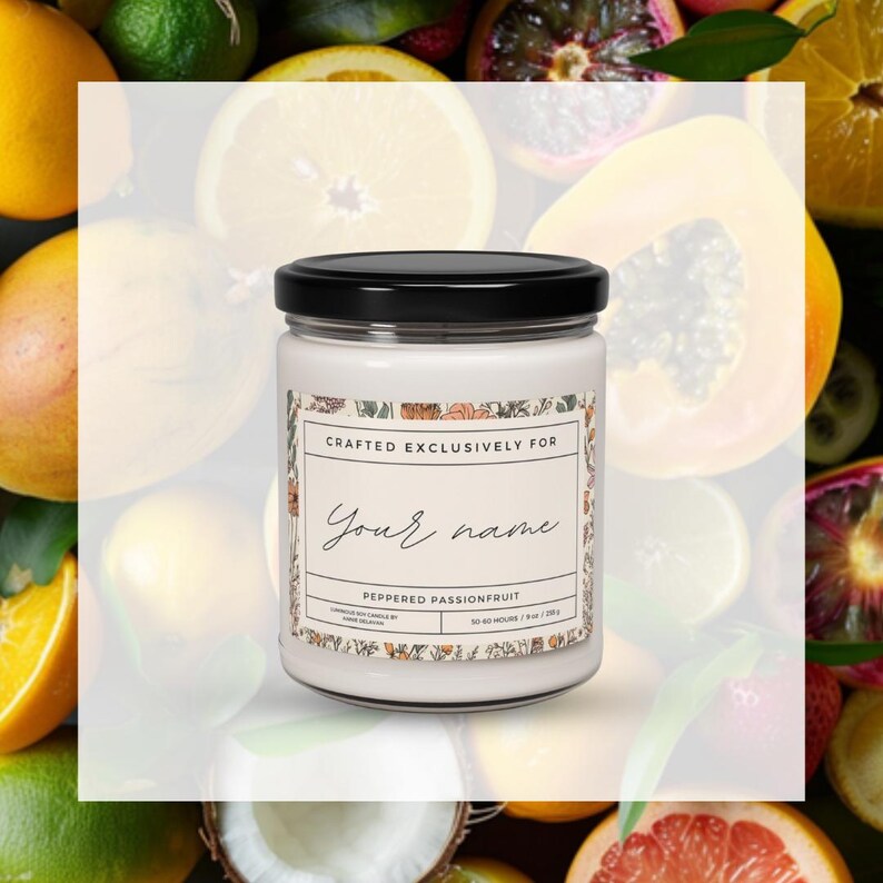 Personalized Luminous Soy Wax Candle Nine Luxury Fragrances With 5060