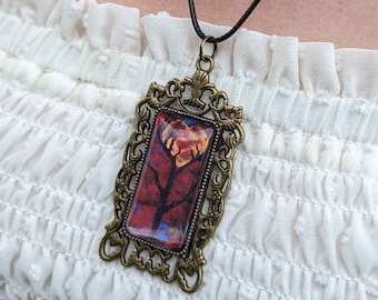 Night Necklace, Moon Jewelry, Victorian Necklace, Romantic Gift, Goth Anniversary Gift, Witchy Birthday Gift, For Girlfriend, For Women