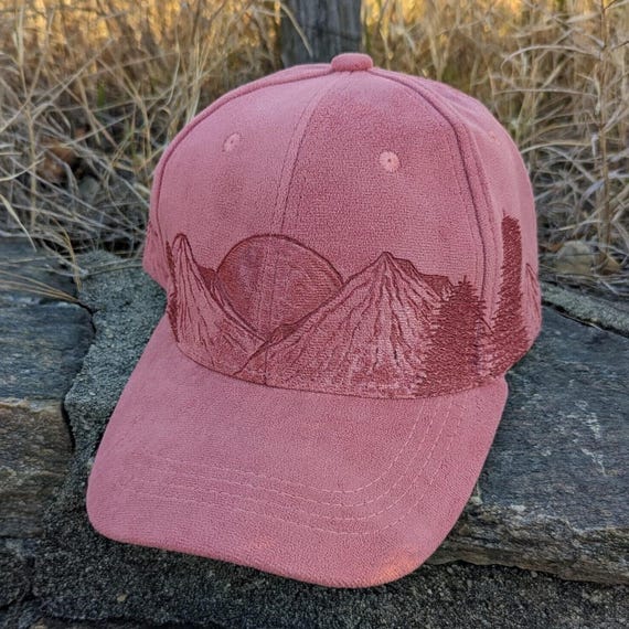 Sunset Hat, Burned Ball Cap, Cottagecore Accessories, Forest Gift, Nature Gift For Her, Gift For Camping Enthusiast, Gift For Traveler Woman