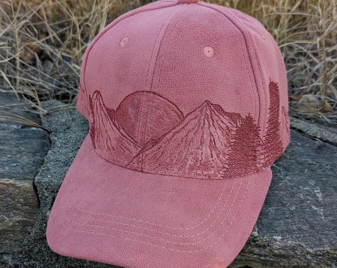 Sunset Hat, Burned Ball Cap, Cottagecore Accessories, Forest Gift, Nature Gift For Her, Gift For Camping Enthusiast, Gift For Traveler Woman