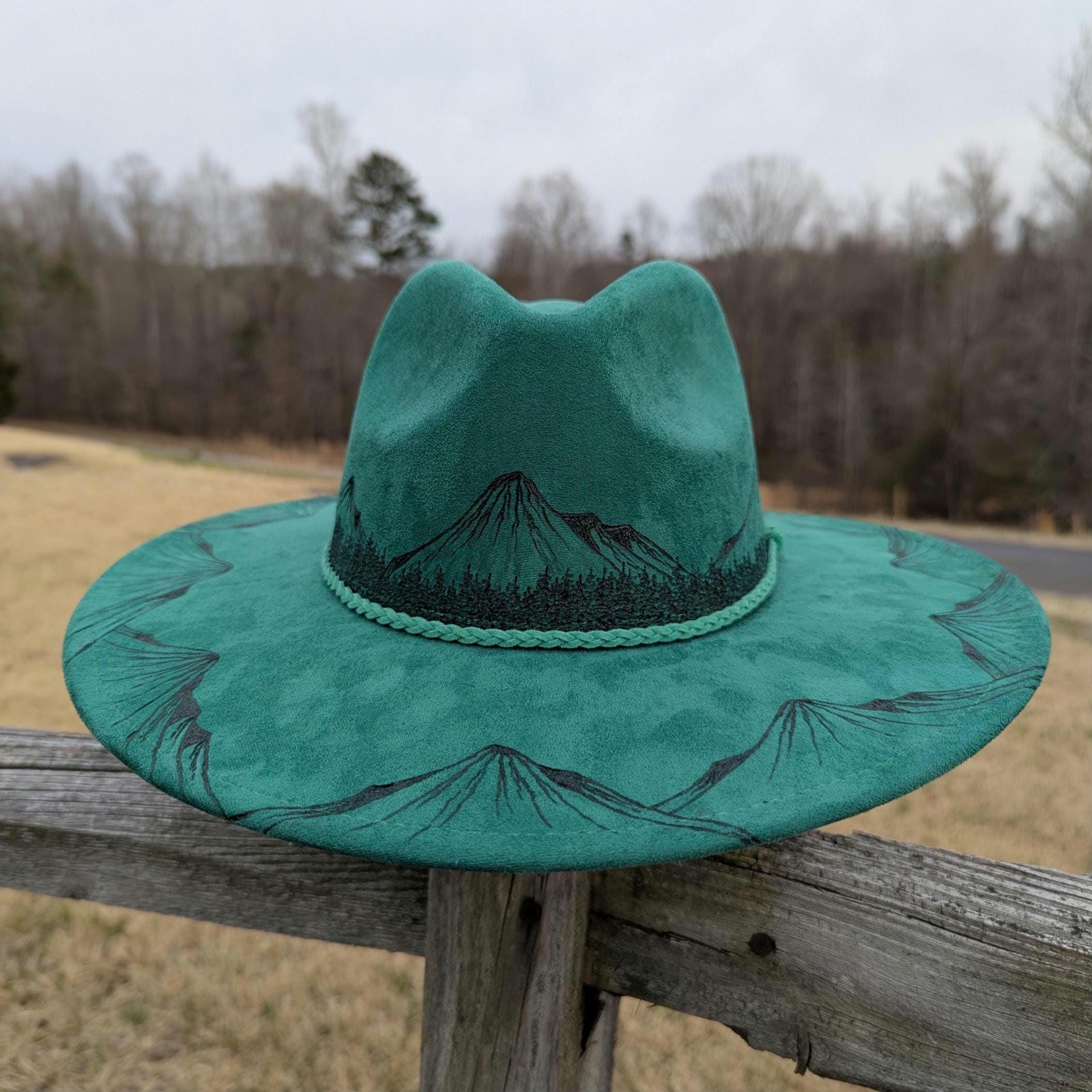 Pine Green Fedora - Etsy display picture 1