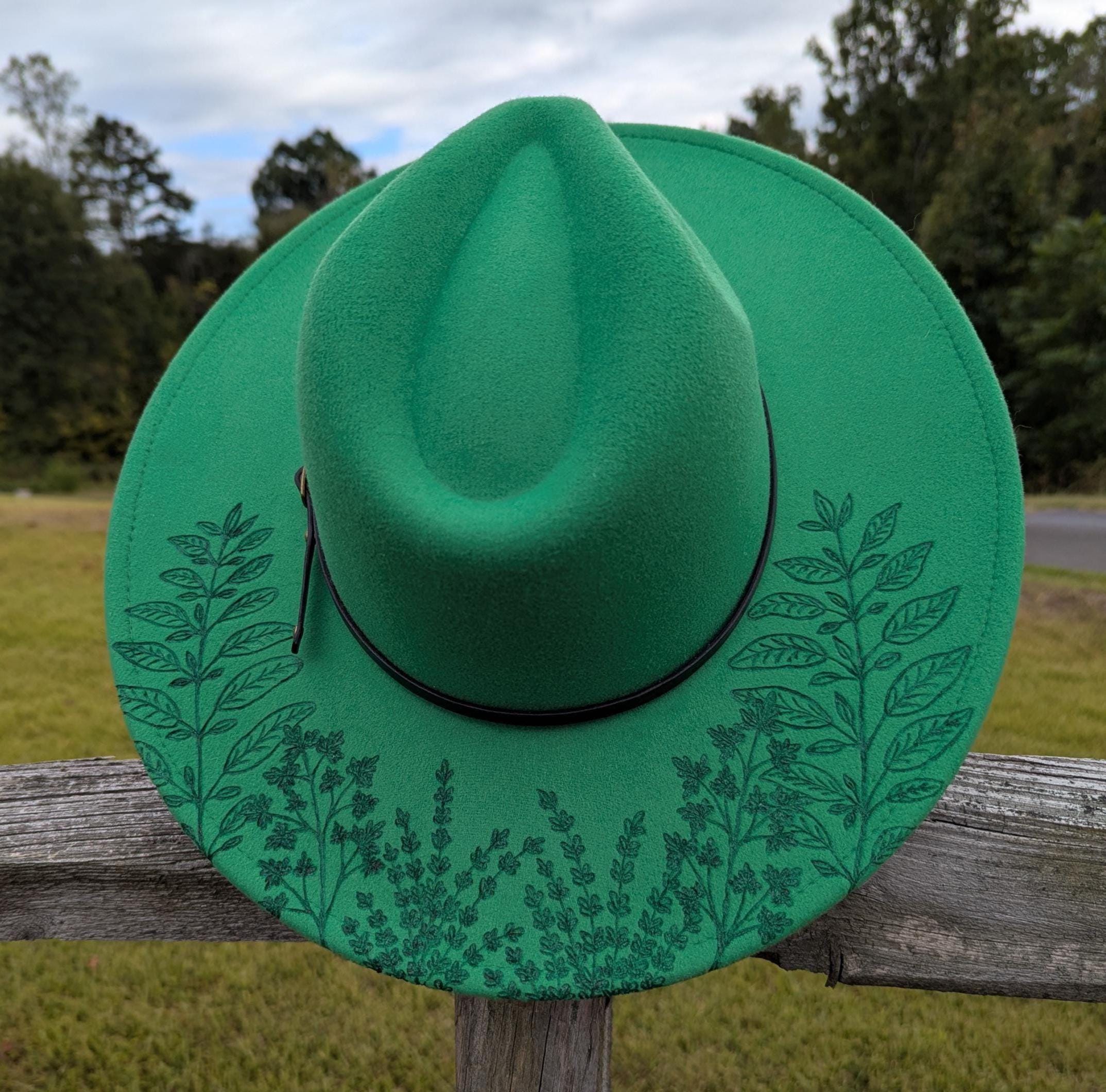 Sage Green Fedora - Etsy display picture 1