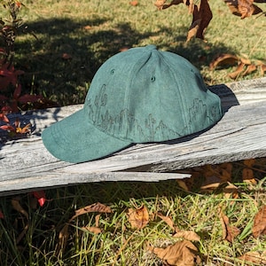 Desert Hat, Burned Baseball Hat, Cactus Baseball Hat, Distressed Baseball Hat, Hand Burned Western Hat, Southwestern Hat, Sun Hat For Him image 7