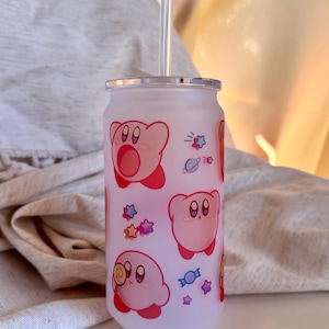 18 oz / Kawaii Frosted Glas Tasse