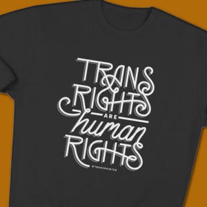 Felpa con cappuccio &quot;I diritti dei trans sono diritti umani&quot;: LGBTQ Pride Crewneck