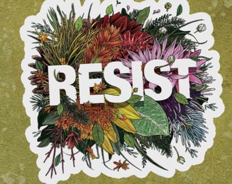 RESIST Magic Sticker: Rainbow Protest Sticker | Gifts for Activists