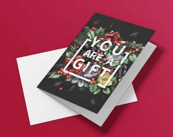 10 Pack: You Are A Gift Cards & Envelopes - LGBTQ Holiday Cards - Solstice Cards