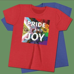 SALE: Pride & Joy Youth T-Shirt | LGBTQ Pride Shirts for Youth | Youth Size Pride Apparel | LGBTQ Pride Parade TShirt image 13