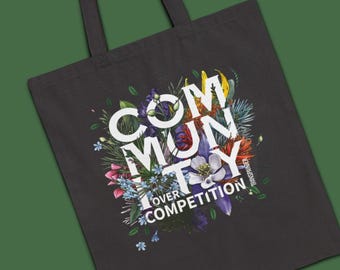 Community Over Competition Tote Bag | Socialist | Pro-Union