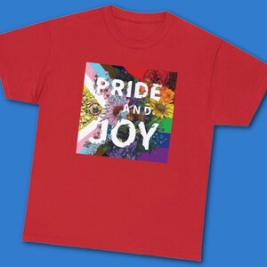 SALE: Pride & Joy Youth T-Shirt | LGBTQ Pride Shirts for Youth | Youth Size Pride Apparel | LGBTQ Pride Parade TShirt image 12